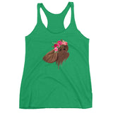 ruby flower crown | women's tank