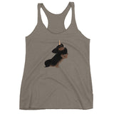 black & tan cavicorn | women's tank