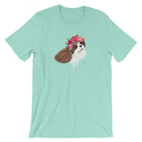 blenheim flower crown cav | unisex cavalier king charles spaniel t-shirt