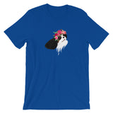 flower crown cav | unisex cavalier king charles spaniel t-shirt
