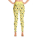 yellow cav party | full length yoga pants
