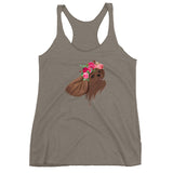 ruby flower crown | women's tank