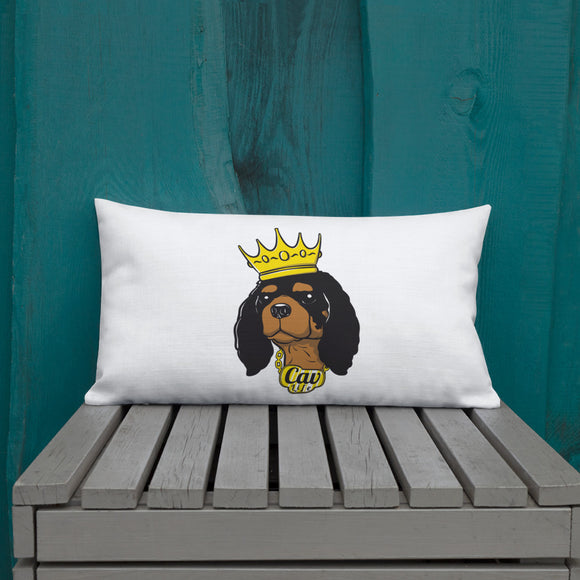 black & tan king | pillow