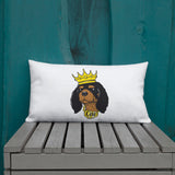 black & tan king | pillow