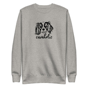 cavaholic | unisex cavalier king charles spaniel fleece pullover