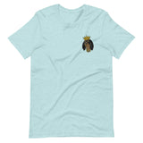 black & tan king | embroidered unisex cavalier king charles spaniel tshirt