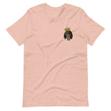 black & tan king | embroidered unisex cavalier king charles spaniel tshirt