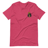 black & tan king | embroidered unisex cavalier king charles spaniel tshirt