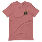 black & tan king | embroidered unisex cavalier king charles spaniel tshirt