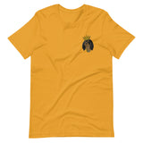 black & tan king | embroidered unisex cavalier king charles spaniel tshirt