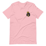 black & tan king | embroidered unisex cavalier king charles spaniel tshirt