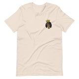 black & tan king | embroidered unisex cavalier king charles spaniel tshirt