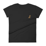team ruby | women's embroidered cavalier king charles spaniel t-shirt