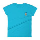 diva cav | women's embroidered cavalier king charles spaniel t-shirt