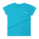 cavaholic | women's embroidered cavalier king charles spaniel t-shirt