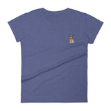 diva cav | women's embroidered cavalier king charles spaniel t-shirt