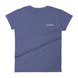 cavaholic | women's embroidered cavalier king charles spaniel t-shirt
