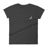 team tri | women's embroidered cavalier king charles spaniel t-shirt