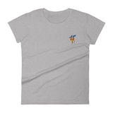 diva cav | women's embroidered cavalier king charles spaniel t-shirt