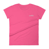 cavaholic | women's embroidered cavalier king charles spaniel t-shirt