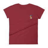 diva cav | women's embroidered cavalier king charles spaniel t-shirt
