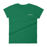 cav grandma | women's embroidered cavalier king charles spaniel t-shirt
