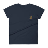 team ruby | women's embroidered cavalier king charles spaniel t-shirt