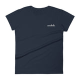 cavaholic | women's embroidered cavalier king charles spaniel t-shirt