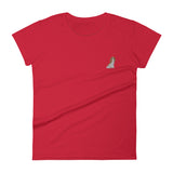 team blenheim | women's embroidered cavalier king charles spaniel t-shirt