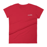 cavaholic | women's embroidered cavalier king charles spaniel t-shirt