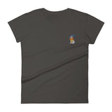 diva cav | women's embroidered cavalier king charles spaniel t-shirt