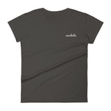 cavaholic | women's embroidered cavalier king charles spaniel t-shirt