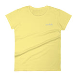 cavaholic | women's embroidered cavalier king charles spaniel t-shirt